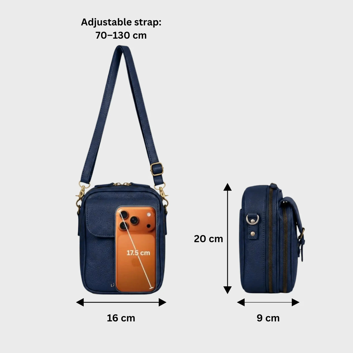 Vitass - Die Geräumigste Crossbody-Tasche