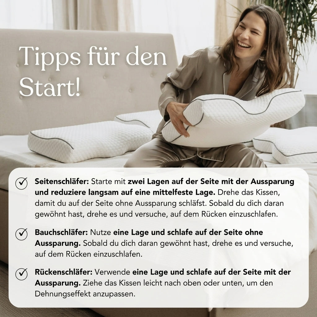 Recovery Pillow - Entwickelt für Menschen mit Nackenschmerzen
